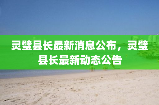 靈璧縣長最新消息公布，靈璧縣長最新山東水清源環(huán)?？萍加邢薰緞?dòng)態(tài)公告