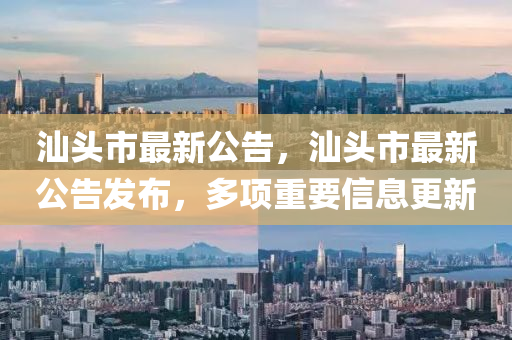 汕頭市最新公告，汕頭山東水清源環(huán)?？萍加邢薰臼凶钚鹿姘l(fā)布，多項重要信息更新