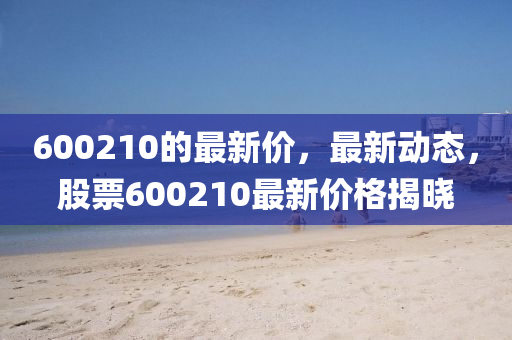 600210的最新價(jià)，最新動(dòng)態(tài)，股票600210最新價(jià)格揭曉