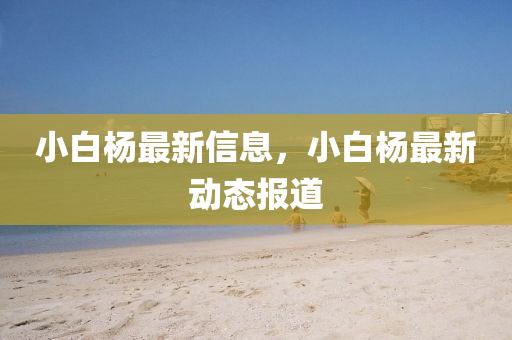小白楊最新信息，小白楊最新動(dòng)態(tài)報(bào)道