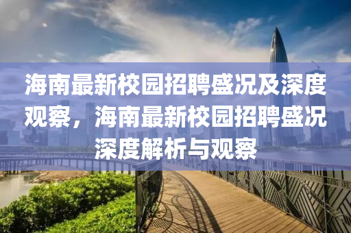 海南最新校園招聘盛況及深度觀察，海南最新校園招聘盛況深度解析與觀察