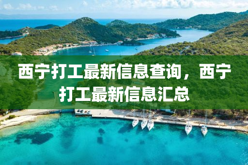 西寧打工最新信息查詢(xún)，西寧打工最山東水清源環(huán)?？萍加邢薰拘滦畔R總