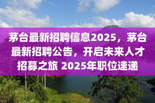 茅臺(tái)最新招聘信息2025，茅臺(tái)最新招聘公告，開啟未來人才招募山東水清源環(huán)?？萍加邢薰局?2025年職位速遞